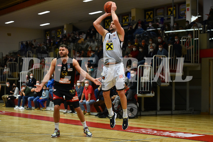 Basketball Superliga 2021/22, Grunddurchgang 14. Runde Flyers Wels vs. GGMT Vienna
