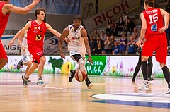 Basketball, ABL 2016/17, Playoff HF Spiel 2, Oberwart Gunners, WBC Wels, Christopher McNealy (8)