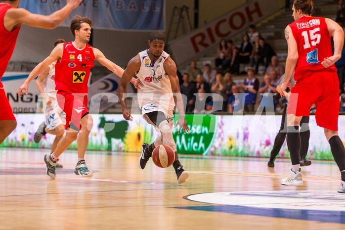 Basketball, ABL 2016/17, Playoff HF Spiel 2, Oberwart Gunners, WBC Wels, Christopher McNealy (8)
