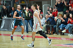 Basketball, Superliga 2023/24, Grunddurchgang 22. Runde, Flyers Wels vs. Vienna Timberwolves,