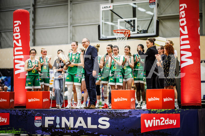 Basketball, Win2Day Basketball Damen Superliga 2023/24, Playoff, Finale Spiel 3, SKN St. Pölten, UBI Graz, 