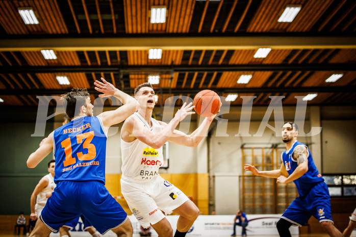 Basketball, Basketball Zweite Liga 2022/23, Playoff, Viertelfinale Spiel 2, Mattersburg Rocks, BBU Salzburg, Robert Dembskis (42)
