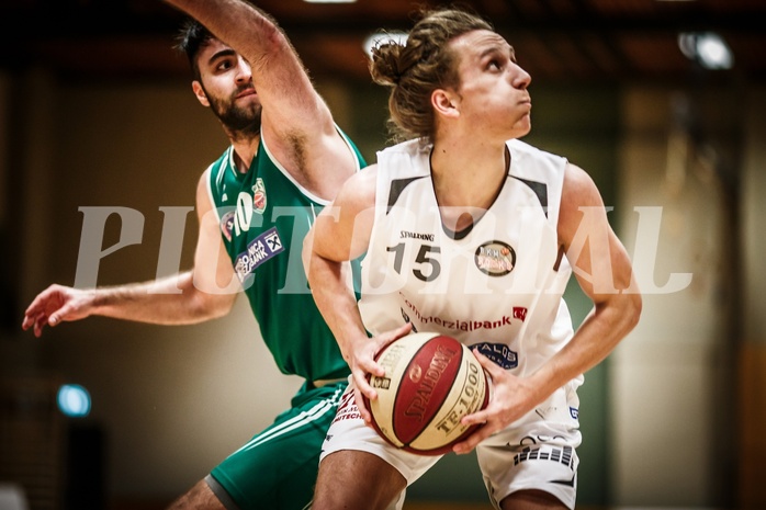 Basketball, 2.Bundesliga, Grunddurchgang 10.Runde (Nachtrag), Mattersburg Rocks, KOŠ Posojilnica Bank Celovec, Lukas GLUDOVATZ (15)