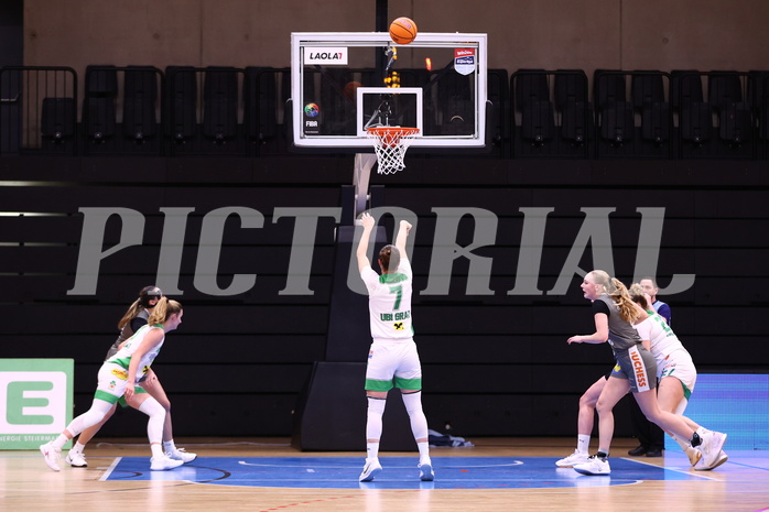 02.03.2025, Graz, Raiffeisen Sportpark, Basketball Damen Superliga 2024/25, Grunddurchgang, 14.Runde, UBI Graz vs. Klosterneuburg Duchess,  