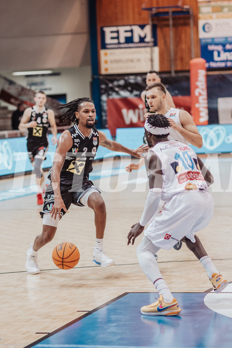 Basketball, Basketball Superliga 2023/24, Gunddurchgang 9. Runde, Oberwart Gunners, Flyers Wels, Terell Allen (2), Jonathan Knessl (12), Munis Tutu (10)