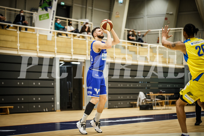 Basketball, bet-at-home Basketball Superliga 2019/20, Viertelfinale 4. Spiel, SKN St. Pölten Basketball, Oberwart Gunners, Ignas Fiodorovas (5)