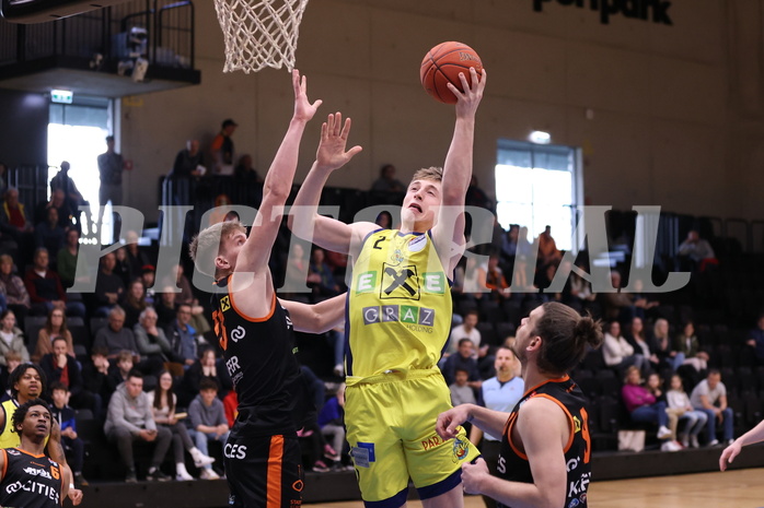 01.04.2023, Graz, Raiffeisen Sportpark Graz, Basketball Superliga 2022/23, 7. Qualifikationsrunde, UBSC Raiffeisen Graz vs. CITIES Panthers Fürstenfeld 