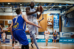 Basketball, bet-at-home Basketball Superliga 2020/21, Grunddurchgang 14. Runde, Oberwart Gunners, Gmunden Swans, Quincy Diggs (13)