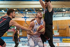 Basketball, ABL 2017/18, Grunddurchgang 21.Runde, Oberwart Gunners, WBC Wels, Benjamin Blazevic (12)