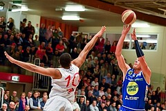 Basketball ABL 2017/18, Grunddurchgang 23.Runde Flyers Wels vs. Gmunden Swans