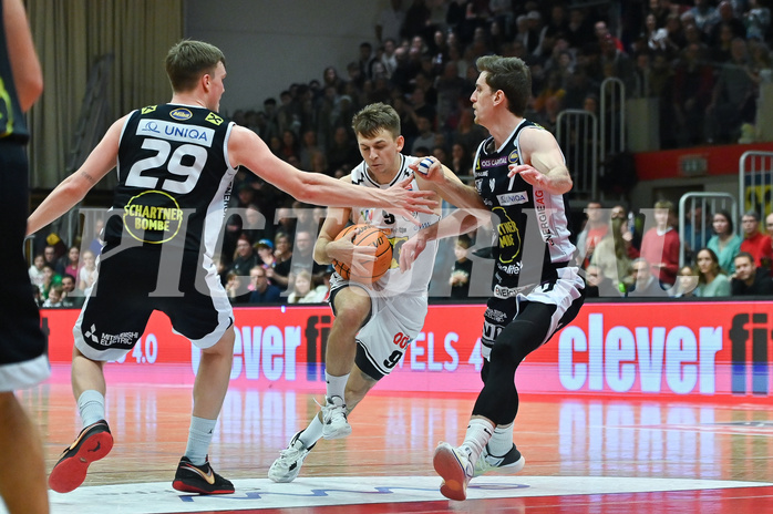 Basketball, Superliga 2023/24, Grunddurchgang 14. Runde, Flyers Wels vs. Gmunden,

