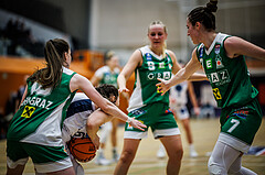 Basketball, Win2Day Basketball Damen Superliga 2023/24, Grunddurchgang 8.Runde, Vienna Timberwolves, UBI Graz, Eni Nizamic (10), Katharina Kindl (5)