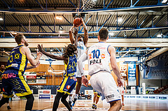 Basketball, bet-at-home Basketball Superliga 2021/22, Grunddurchgang Runde 12, Oberwart Gunners, UBSC Graz, Rob Howard (5)