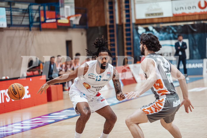 Basketball, Basketball Superliga 2023/24, Grunddurchgang 20.Runde, Oberwart Gunners, Klosterneuburg Dukes, Kris Monroe (13), Will Carius (24)