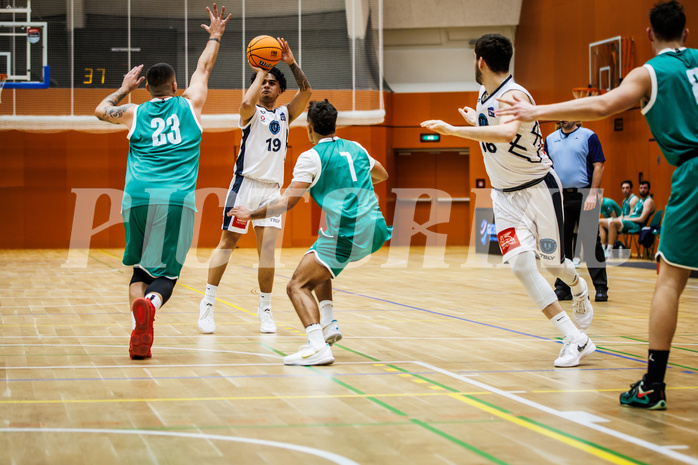Basketball, Basketball Zweite Liga 2024/25, Grunddurchgang 14.Runde, Vienna Timberwolves, KOS Celovec, Dean-Leon Cantor (19) Basketball, Basketball Zweite Liga 2024/25, Grunddurchgang 14.Runde, Vienna Timberwolves, KOS Celovec, Dean-Leon Cantor (19)