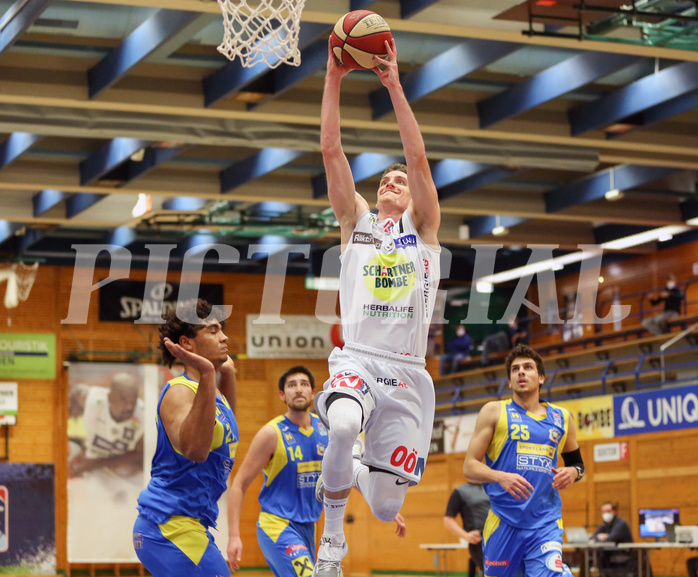 Basketball Superliga 2020/21, 2.Plazierungsrunde Gmunden Swans vs. SKN St.Pölten


