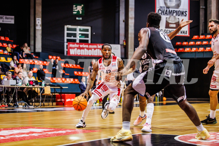 Basketball, win2day Basketball Superliga 2023/24, Grunddurchgang 12.Runde, BC Vienna, Kapfenberg Bulls, Demarkus Stuckey Jr. (42)