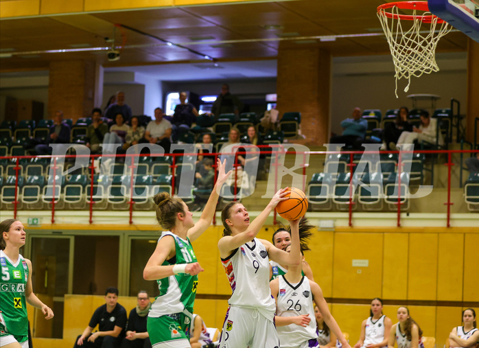 Basketball Damen Superliga 2023/24, Grunddurchgang 13.Runde Vienna United vs. UBI Graz