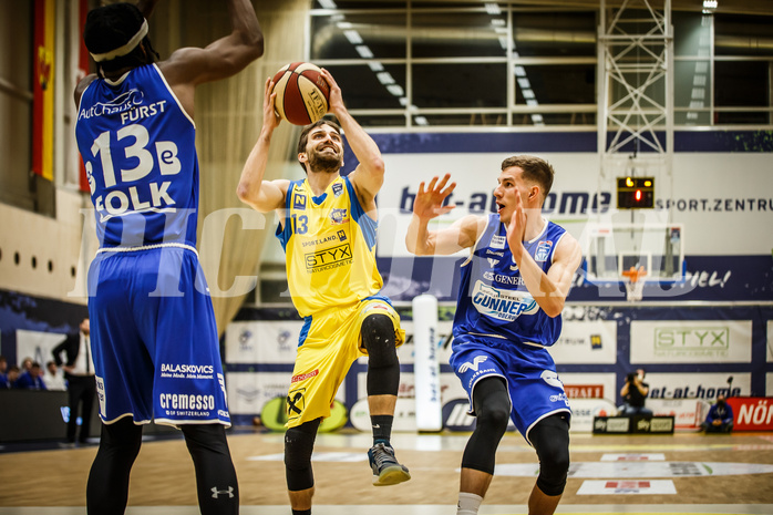 Basketball, bet-at-home Basketball Superliga 2019/20, Viertelfinale 2. Spiel, SKN St. Pölten Basketball, Oberwart Gunners, Lukas Böck (13)