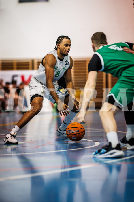 Basketball, Basketball Zweite Liga 2024/25, Grunddurchgang 16.Runde, UDW Alligators, KOS Celovec, Steven Kaltenbrunner (8)