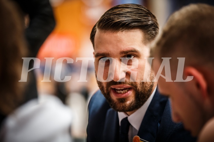 Basketball, ABL 2018/19, Playoff HF Spiel 1, Oberwart Gunners, Gmunden Swans, Horst Leitner (Coach)