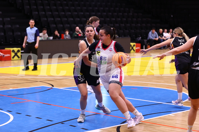02.03.2025, Graz, Raiffeisen Sportpark, Basketball Damen Superliga 2024/25, Grunddurchgang, 14.Runde, UBSC-DBBC Graz - Vienna United,  
