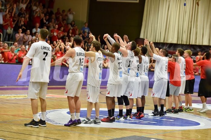 Basketball ABL 2015/16 Playoff Halbfinale Spiel 5 WBC Wels vs Traiskirchen Lions
