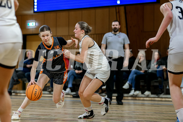 22.02.2025 Österreichischer Basketballverband 2024/25, SLWU19 Basket Flames UNION vs Basket Duchess
