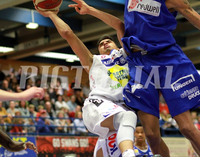 Basketball ABL 2015/16 Grunddurchgang 12.Runde Gmunden Swans vs. Oberwart Gunners