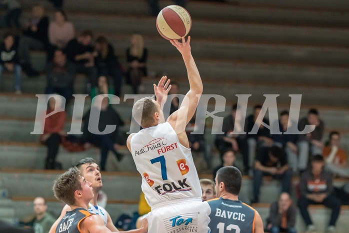 Basketball, ABL 2017/18, Grunddurchgang 17.Runde, Oberwart Gunners, Klosterneuburg Dukes, Sebastian Käferle (7)