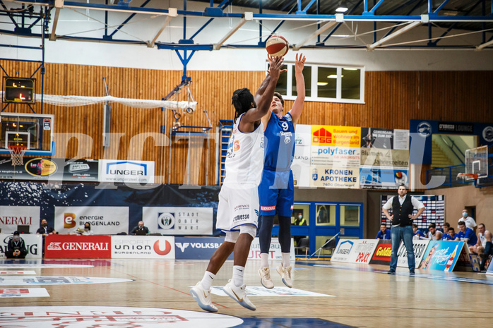 Basketball, bet-at-home Basketball Superliga 2020/21, Grunddurchgang, 11. Runde, Oberwart Gunners, Vienna D.C. Timberwolves, Philipp D’Angelo (9)