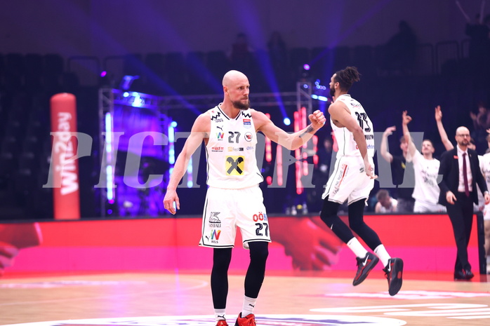 19.01.2025, Graz, Raiffeisen Sportpark, Basketball Austria Cup 2025, Final Four, Finale, Flyer Wels vs. Klosterneuburg Dukes, 19.01.2025, Graz, Raiffeisen Sportpark, Basketball Austria Cup 2025, Final Four, Finale, Flyer Wels vs. Klosterneuburg Dukes,