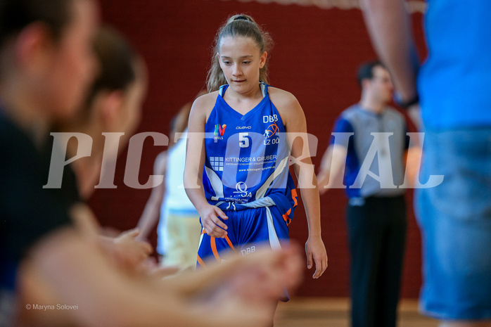 27.04.2025 Österreichischer Basketballverband 2024/25, SLWU16 VF Basket Flames UNION vs. DBB  Basketgirls Wels