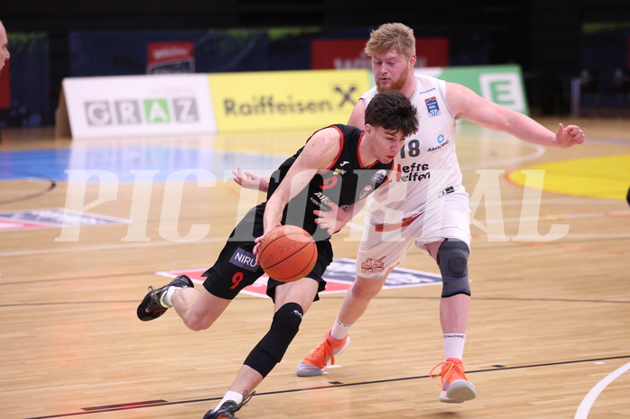 05.02.2023, Graz, Raiffeisen Sportpark Graz, Basketball Zweite Liga 2022/23, Grunddurchgang, Runde 15, Future Team Steiermark vs Mistelbach Mustangs 