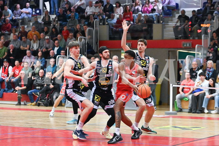 Basketball, Superliga 2024/25, Plazierungsrunde 5.Runde, Flyers Wels vs. Gmunden Swans,
