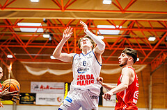 Basketball, win2day Basketball Superliga 2024/25, Grunddurchgang Runde 3, BBC Nord Dragonz, Flyers Wels, Valentin Pasterk (6)