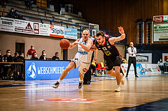 Basketball, bet-at-home Basketball Superliga 2021/22, Grunddurchgang Runde 9, Oberwart Gunners, Flyers Wels, Sebastian Käferle (7)