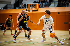 Basketball, Basketball Zweite Liga 2024/25, Grunddurchgang 11.Runde, Vienna Timberwolves, Mattersburg Rocks, Dominik Alturban (6), Daniele Kuchar (22)