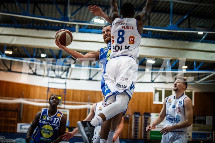 Basketball, ABL 2018/19, Grunddurchgang 17.Runde, Oberwart Gunners, Gmunden Swans, Enis Murati (4)