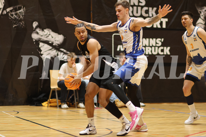 Basketball Zweite Liga 2024/25, Grunddurchgang 19.Runde Raiders Tirol vs. BBU Salzburg