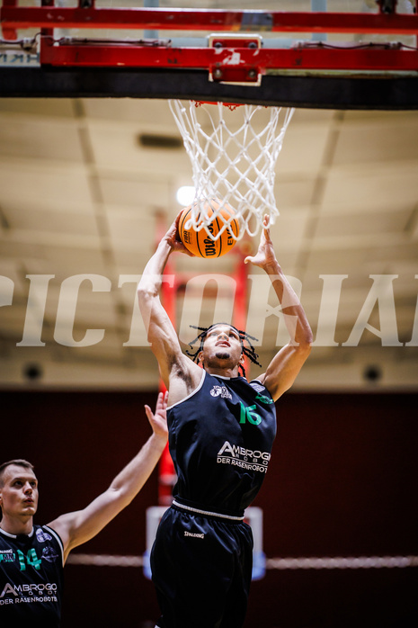 Basketball, Basketball Zweite Liga 2023/24, Grunddurchgang 17.Runde, Basket Flames, Union Deutsch Wagram Alligators, Philip Konate (16)