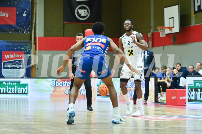Basketball, Superliga 2024/25, Grunddurchgang 12.Runde, Flyers Wels vs. Oberwart Gunners,
