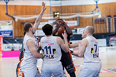 Basketball, Basketball Superliga 2022/23, Viertelfinale Spiel 3, Oberwart Gunners, Klosterneuburg Dukes, Renato Poljak (16), John Joseph Rauch (11), Kevin Bracy-Davis (0), Sebastian K