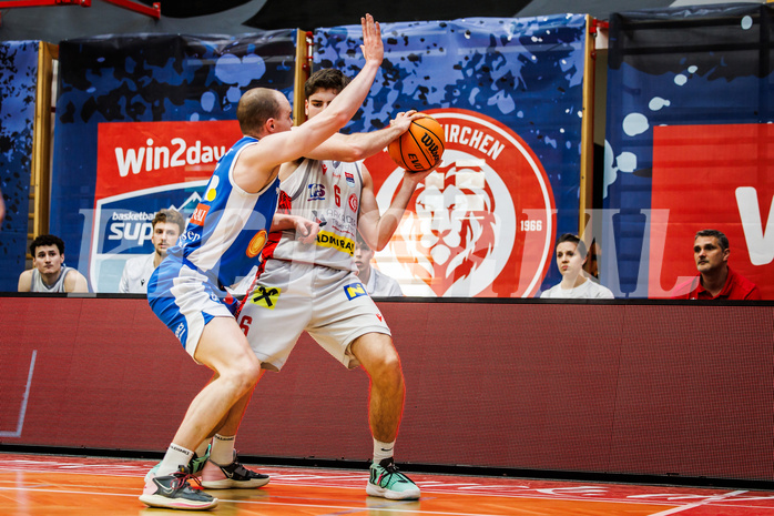 Basketball, win2day Basketball Superliga 2023/24, Halbfinale Spiel 1, Traiskirchen Lions, Oberwart Gunners, Aleksej Kostic (6)