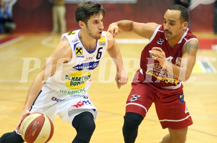 Basketball ABL 2015/16 Grunddurchgang 14.Runde Traiskirchen Lions vs. Gmunden Swans