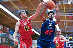 Basketball Superliga 2024/25, Playoff, Viertelfinale Spiel 1, Flyers Wels vs BBC Nord Dragonz,
