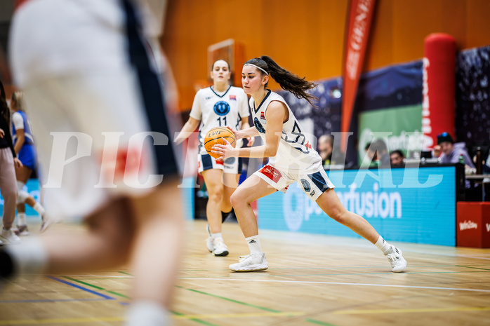Basketball, Win2Day Basketball Damen Superliga 2023/24, Grunddurchgang 10.Runde, Vienna Timberwolves, DBB LZ OÖ, Magdalena Schmidt (4)