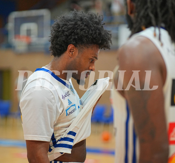 Basketball, Basketball Superliga 2024/25, Playoffs, Viertelfinale Spiel 3, Oberwart Gunners vs. Kapfenberg 