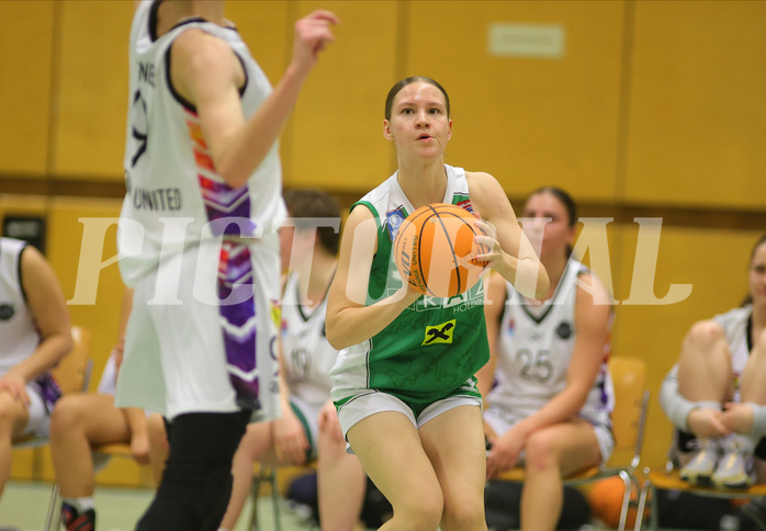 Basketball Damen Superliga 2023/24, Grunddurchgang 13.Runde Vienna United vs. UBI Graz


