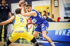 Basketball, bet-at-home Basketball Superliga 2019/20, Platzierungsrunde 3.Runde, SKN St. Pölten Basketball, Oberwart Gunners, Jonathan Knessl (12)